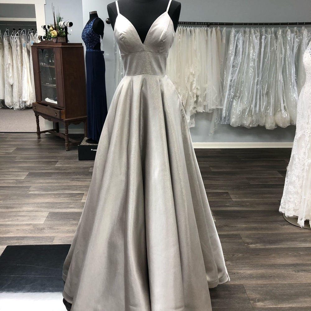 Ed Young Gray Ball Gown